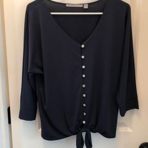 Navy Blue Valerie Stevens Blouse